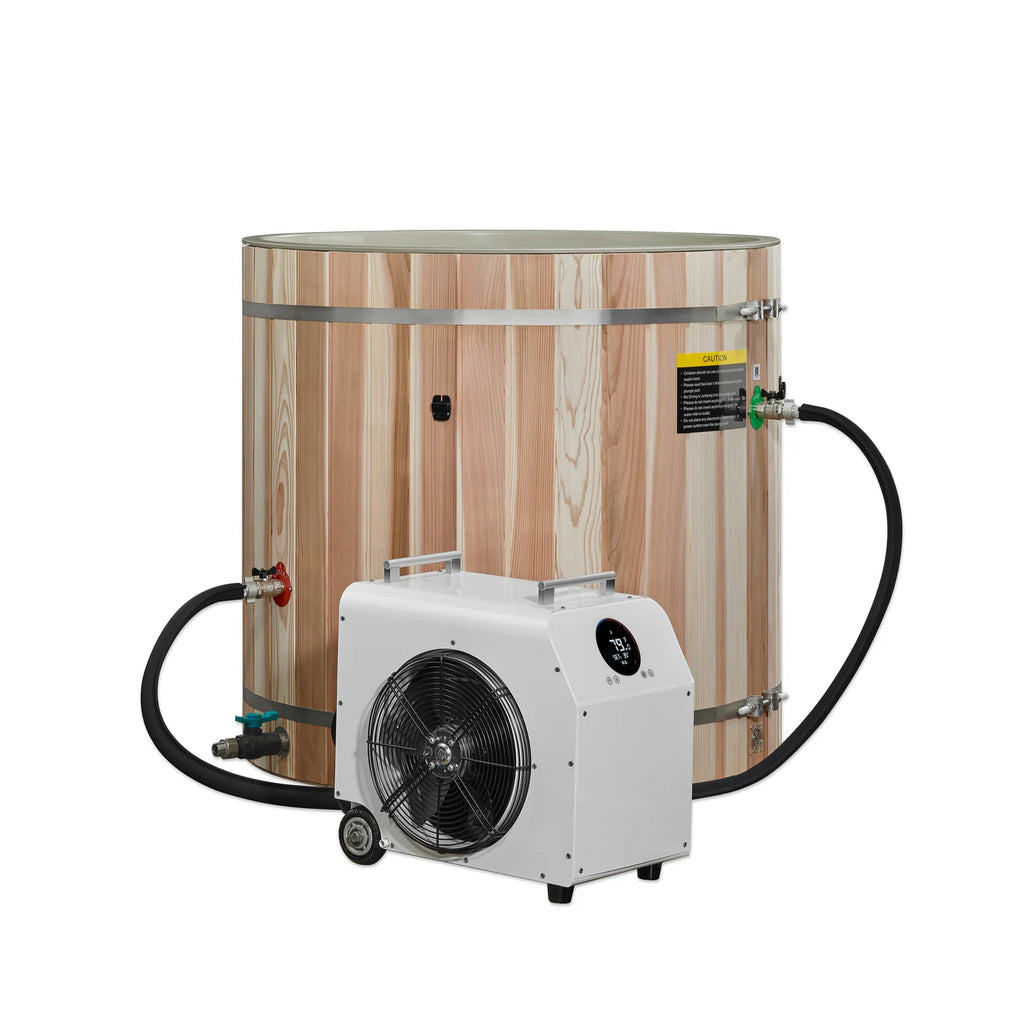 Dynamic Cold Therapy Barrel Spa | Pacific Cedar Plastic Interior