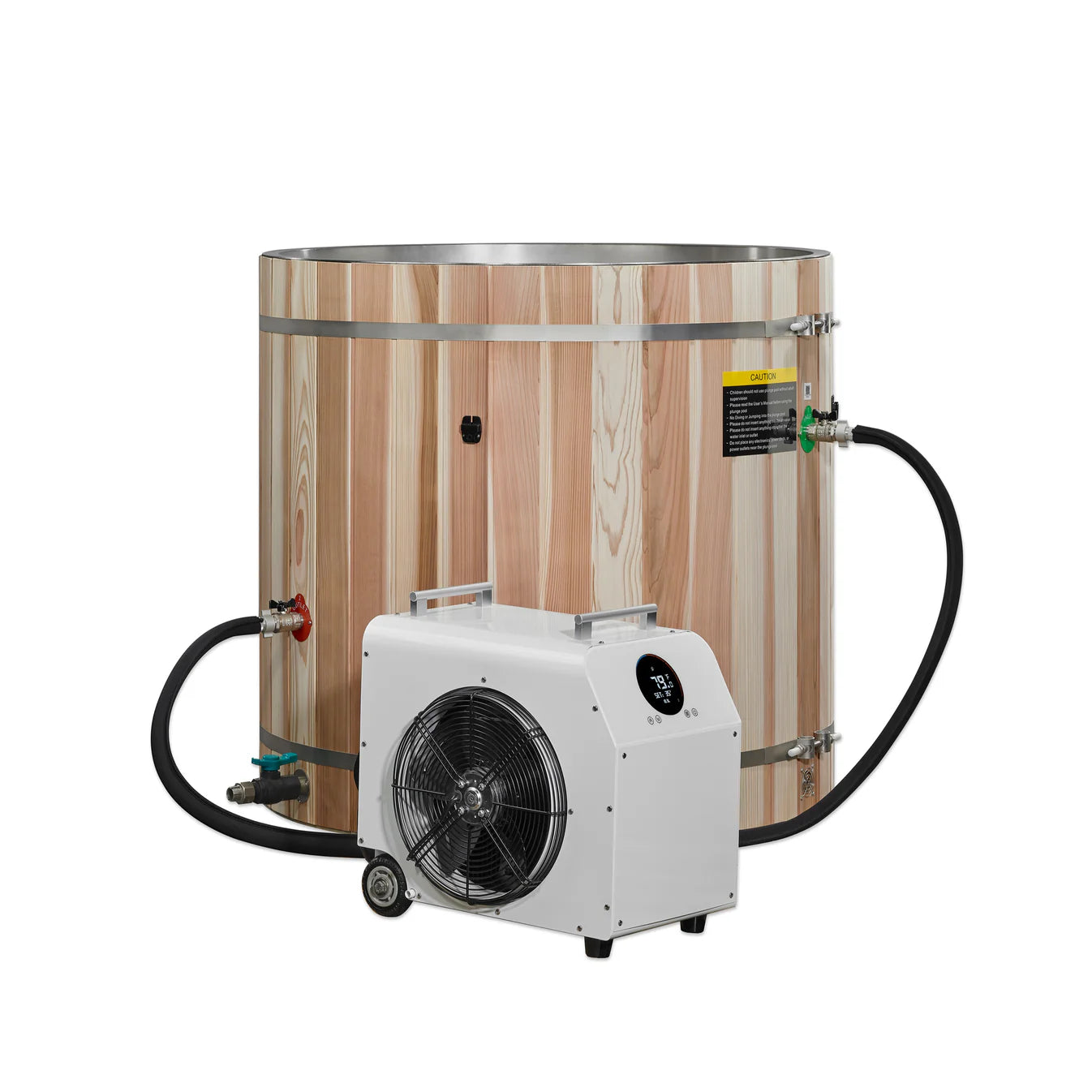 Dynamic Cold Therapy Barrel Spa | Pacific Cedar Stainless Steel Interior