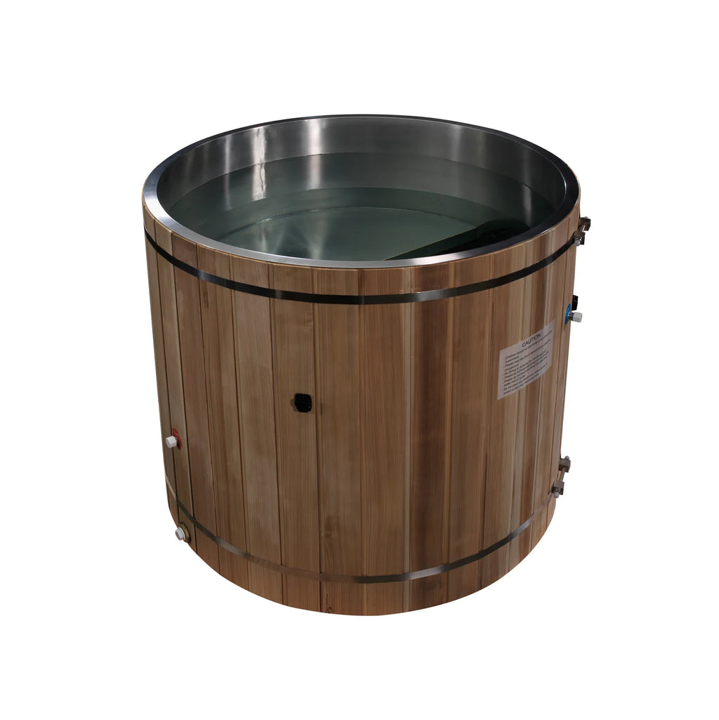 Dynamic Cold Therapy Barrel Spa | Pacific Cedar Stainless Steel Interior