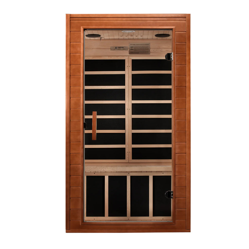 Dynamic Avila Ultra Low EMF Infrared Sauna with Red Light Therapy | 1-2 Person