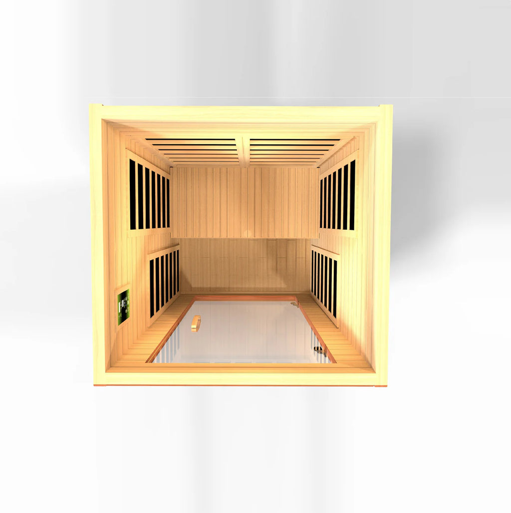 Dynamic Avila Ultra Low EMF Infrared Sauna with Red Light Therapy | 1-2 Person