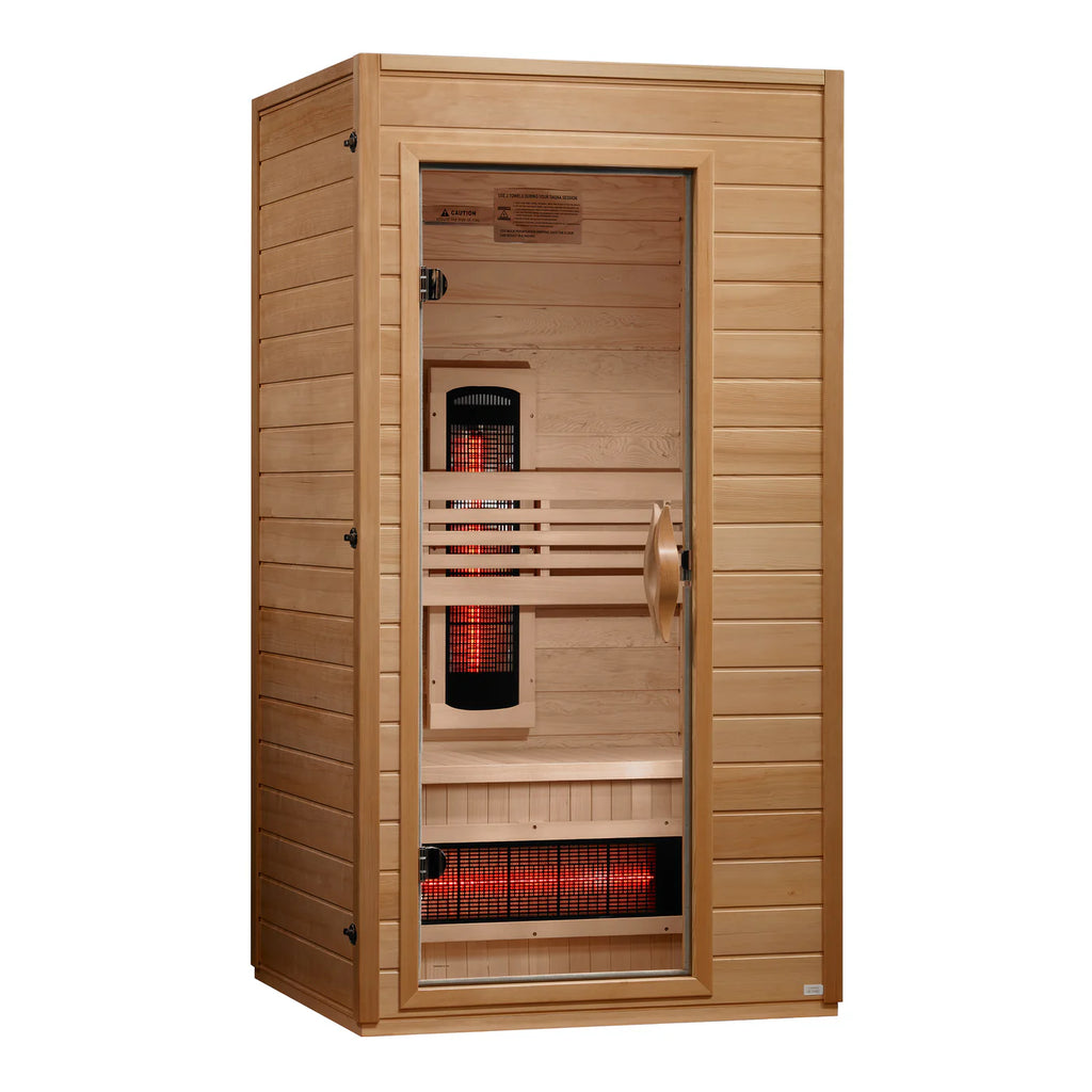 Dynamic Martin Full Spectrum Infrared Sauna with Red Light Therapy | 1-2 Person