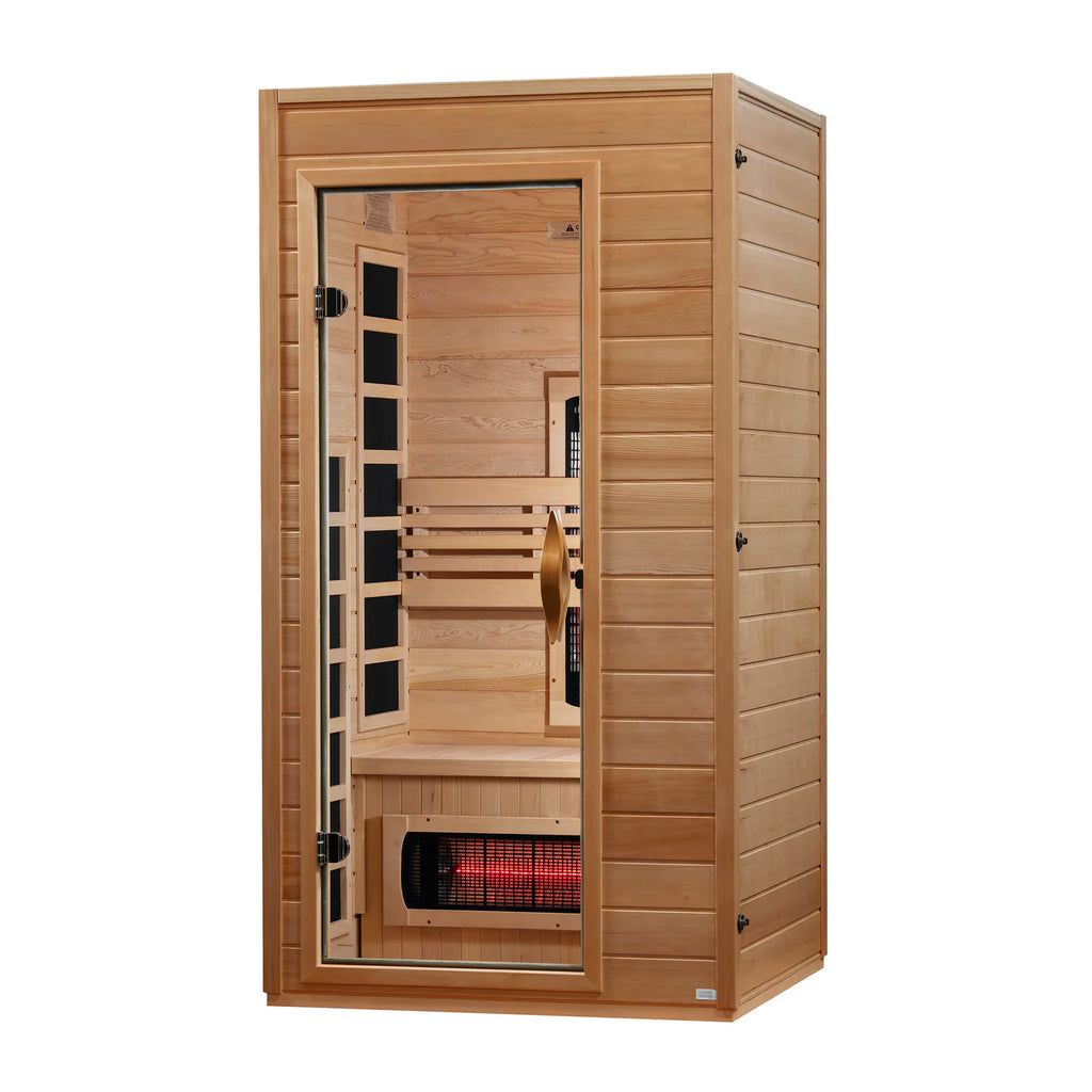Dynamic Martin Full Spectrum Infrared Sauna with Red Light Therapy | 1-2 Person