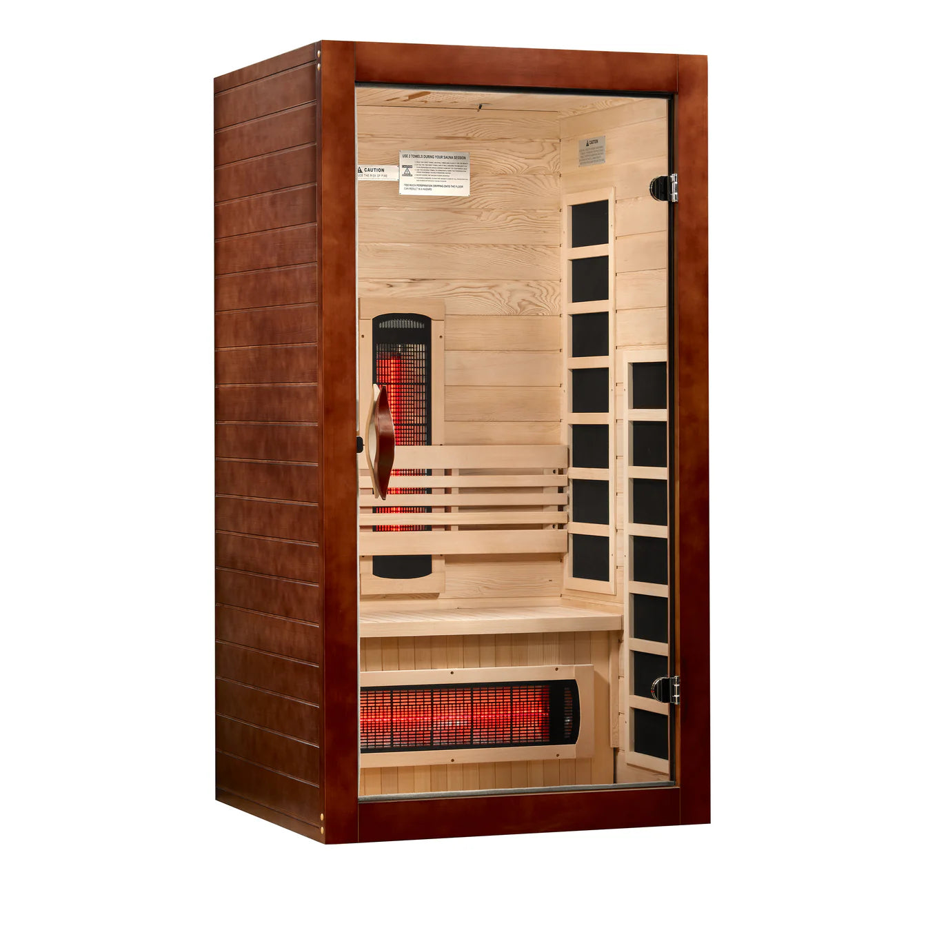 Dynamic Santorini 1-2 Person Full Spectrum Near Zero EMF FAR IR Sauna (DYN-6009-03 FS)