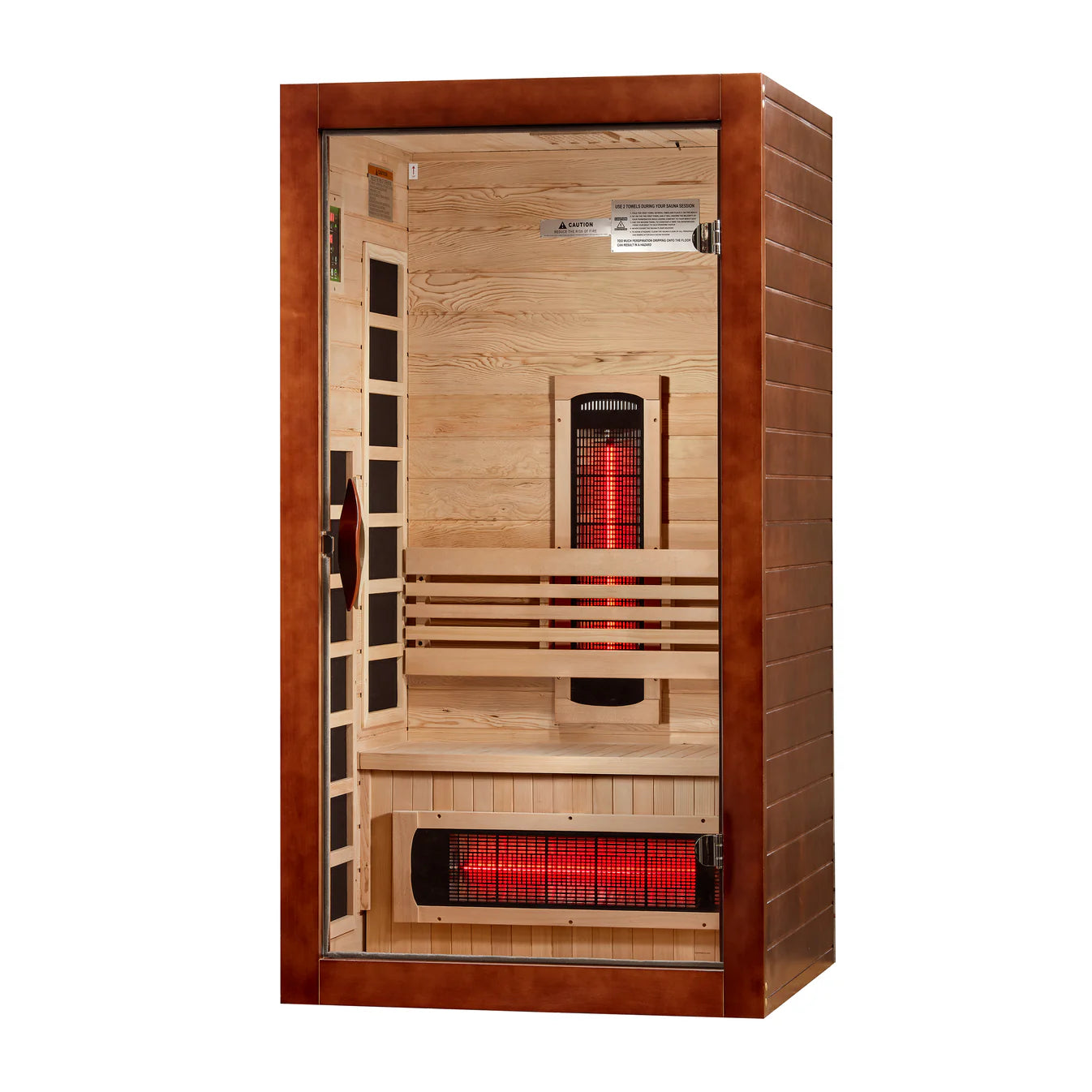 Dynamic Santorini 1-2 Person Full Spectrum Near Zero EMF FAR IR Sauna (DYN-6009-03 FS)