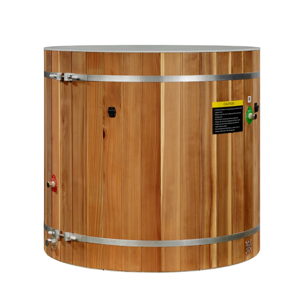 Dynamic Cold Therapy Barrel Spa | Pacific Cedar Plastic Interior