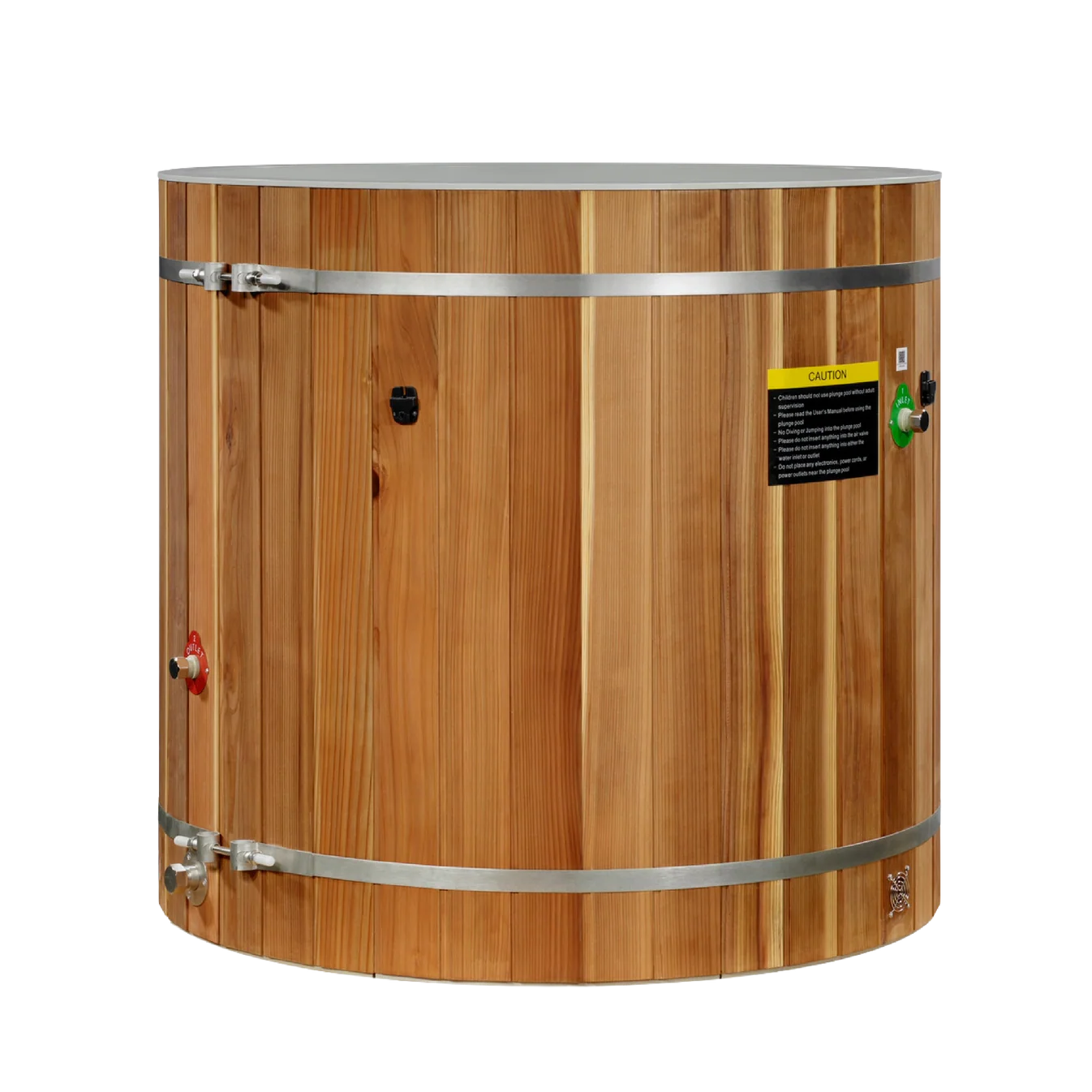 Dynamic Cold Therapy Barrel Spa | Pacific Cedar Plastic Interior