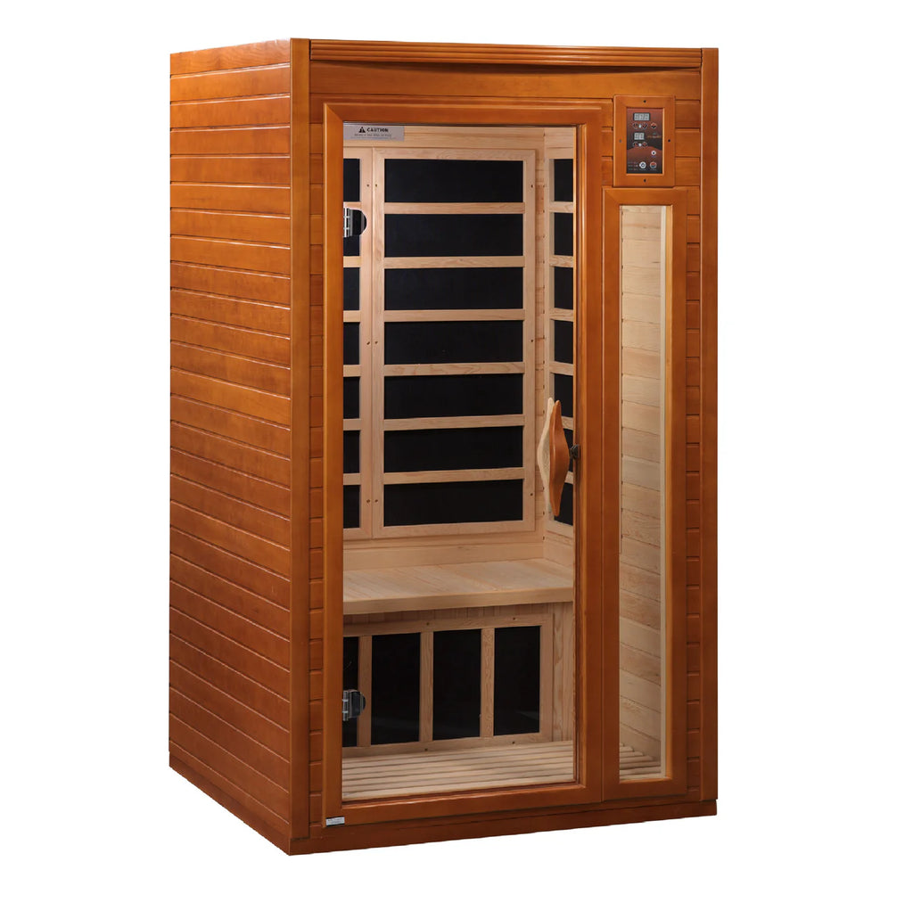Dynamic Barcelona Low EMF Infrared Sauna with Red Light Therapy | 1-2 Person