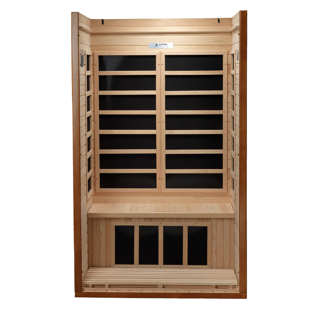 Dynamic Barcelona Low EMF Infrared Sauna with Red Light Therapy | 1-2 Person