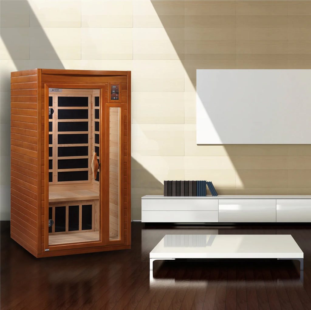 Dynamic Barcelona Low EMF Infrared Sauna with Red Light Therapy | 1-2 Person