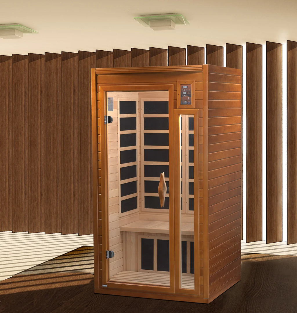 Dynamic Barcelona Elite Ultra Low EMF Infrared Sauna with Red Light Therapy | 1-2 Person