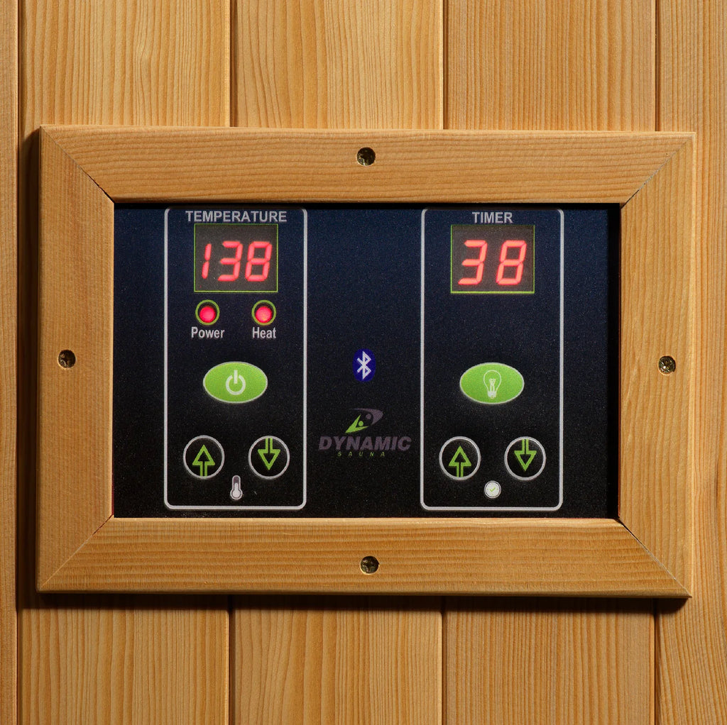 Dynamic Gracia Low EMF Infrared Sauna with Red Light Therapy | 1-2 Person