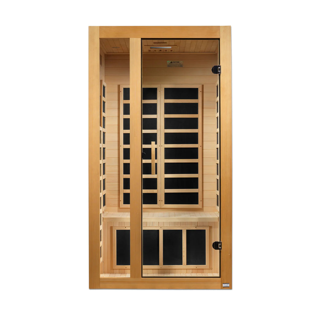 Dynamic Gracia Low EMF Infrared Sauna with Red Light Therapy | 1-2 Person