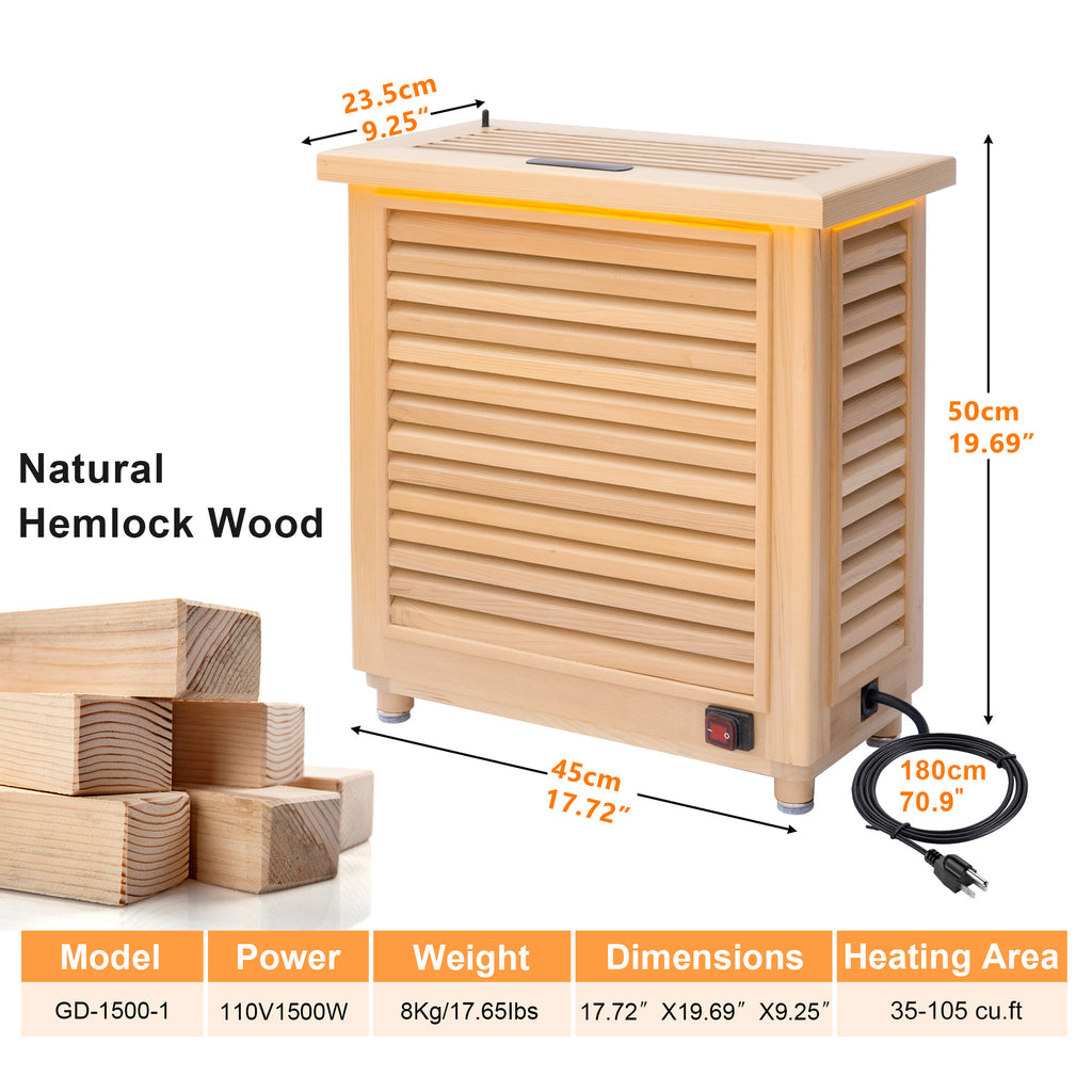Golden Wave Infrared Sauna Heater - 1500W
